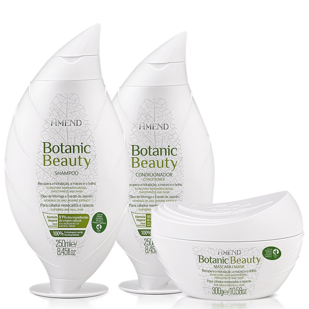 Kit Amend Botanic Beauty Óleo de Moringa | 3 produtos